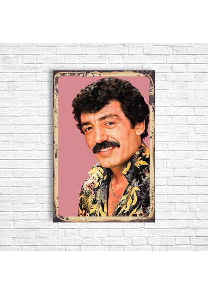 Müslüm Gürses Retro Ahşap Poster