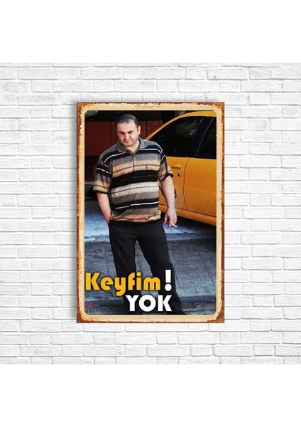 Şafak Sezer Kolpaçino Retro Ahşap Poster