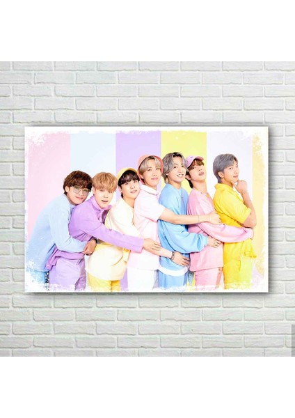 Kore Retro Ahşap Poster