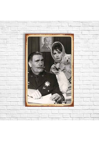 Hulusi Kentmen Yeşilçam Retro Ahşap Poster