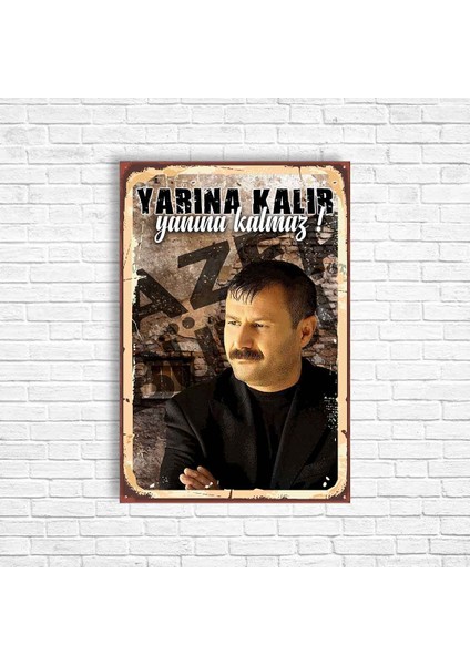 Azer Bülbül Retro Ahşap Poster