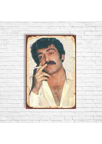 Müslüm Gürses Retro Ahşap Poster