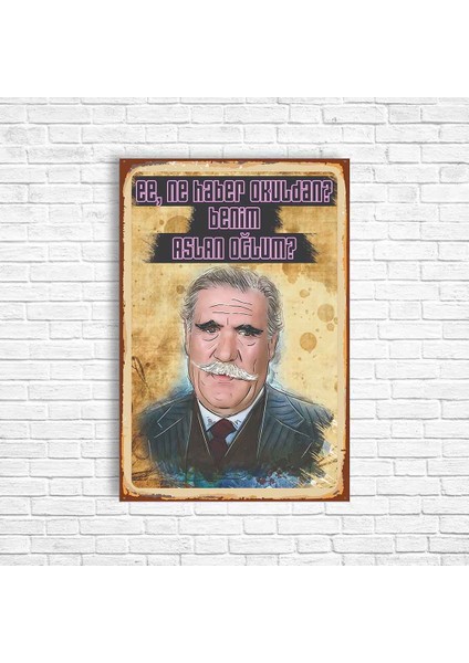 Hulusi Kentmen Yeşilçam Retro Ahşap Poster