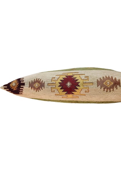 Kilim Desenli Açık Yeşil Kırlent Kılıfı 45CM*45CM