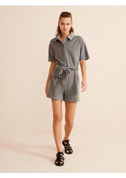 Polo Yaka Pamuklu Rahat Kesim Havlu Tulum modelleri
