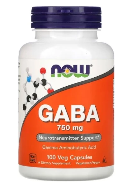 Gaba, 750 Mg, 100 Veg Capsules