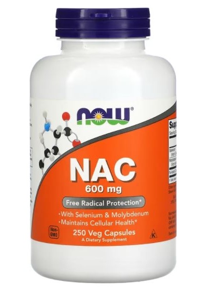 NAC (N-Acetyl Cysteine), 600 Mg, 250 Veg Capsules