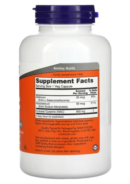 NAC (N-Acetyl Cysteine), 600 Mg, 250 Veg Capsules fiyatları