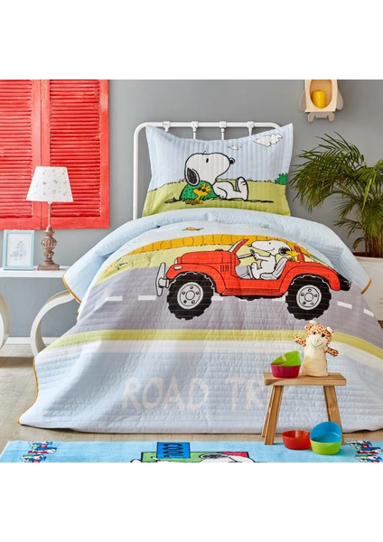 By Karaca Home Snoopy Road Trip Yatak Örtüsü Seti