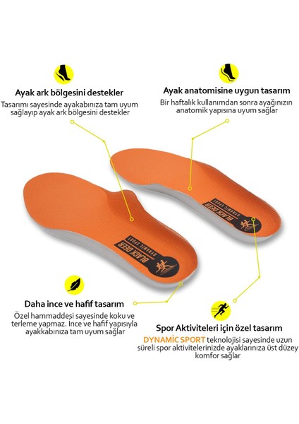 Dynamic Ayakkabı Iç Tabanı ,Spor Tabanlık,Ayakkabı Tabanlığı,Erkek,Kadın, Sport Turuncu modelleri