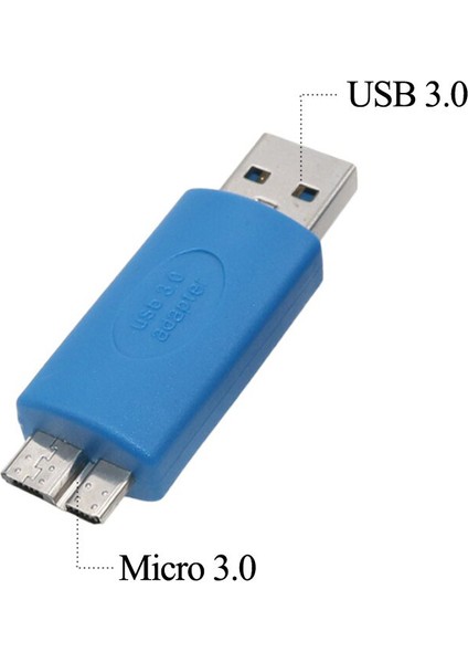 USB 3.0 A Erkek To USB 3.0 Mikro B Erkek Dönüştürücü Adaptör