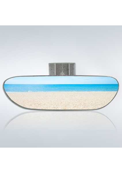 Ova-3 Dik Kollu Universal Iç Dikiz Aynası 16X4 cm Gri