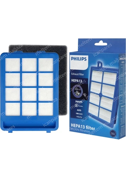 Philips Uyumlu Xb 9185 Marathon Ultimate Süpürge Ön ve Hepa Filtre