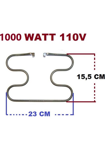 Yeni Arçelik Tost Makinesi Rezistans , 1000 Watt - 110 - Seri Bağlantı Rezistansı fiyatları