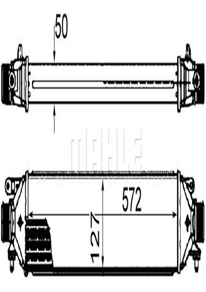 Mahle CI427000S (8ML376899-131) Turbo Radyatoru Intercooler (Fiat: Doblo 1.3 1.6 Punto Grande 1.4 Punto 1.9 Jtd 05- / Opel: Combo 1.3 Cdti 1.4 1.6cdti 2.0 Cdti 51783791 8ML376899131 (WF263979)