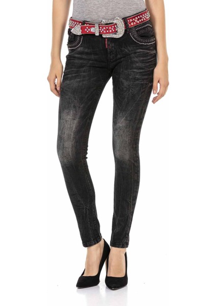 Cipo & Baxx Cipo&Baxx WD468 Siyah Cep Detaylı Jeans