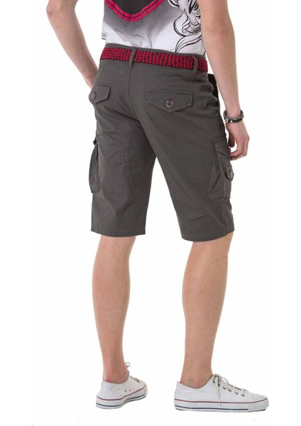 Cipo&Baxx CK265 Gri Kargo Cepli Keten Kapri fırsatları