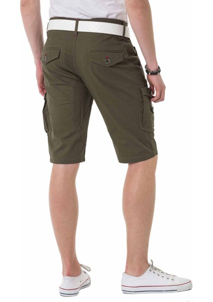 Cipo&Baxx CK265 Haki Kargo Cepli Keten Kapri fırsatları