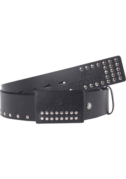 Cipo&Baxx CG163 Metal Tokalı Düz Siyah Deri Kemer fiyatları
