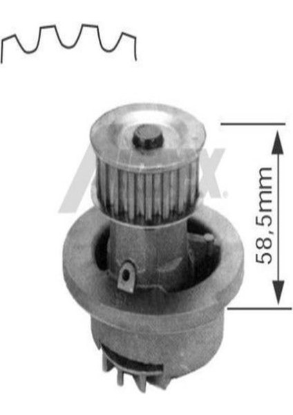 1164 Devirdaim Su Pompasi Corsa B Astra F Astra Classic X14NZ 14NV C14NZ 16SV X14SZ C16SE 1334010 (WA516882)