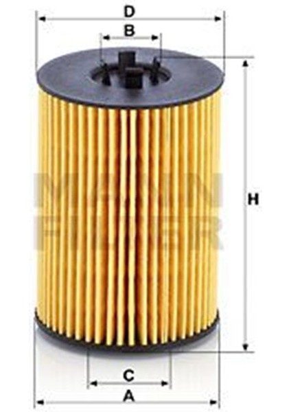 HU7020Z Yag Filtresi Golf Vıı Passat A3 Iıı Octavia 1.6 2.0 Crafter 17- Man Tge 16 03N115466 03N115562 (WA872293)