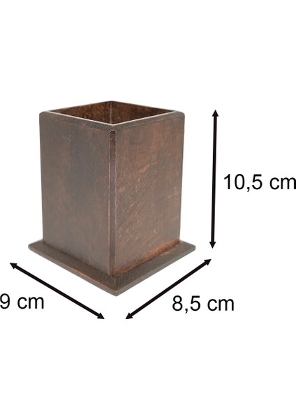 Komple Ahşap Masaüstü Kalemlik 1 Adet
