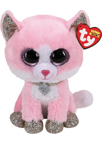 Ty Beanie Boos Pembe Peluş Kedi Fiona 24 cm