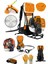 Turbo Çelik Krank 7.9hp 63CC Benzinli Sırt Tipi Tırpan Çayır Ot Biçme Makinesi +Canavar Başlık +Yağ 2