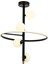 AV-60388-5BSY Siyah Boyalı Modern Avize G9 Metal Cam 50cm 1