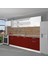 Prestij 280 MDF Hazır Mutfak Dolabı - Tezgah Dahil - Bordo - Beyaz 1