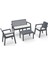 Prestij Minderli 4 Kişilik Balkon & Bahçe Oturma Grubu + Sehpa | 1