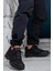 Imershoes Günlük Siyah Erkek Bot Kürklü Fermuarlı ve Bağcıklı Burun ve Topuk Koruma 36-47 Numara X5-X6 1