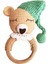 Amigurumi Organik El Örgüsü Sevimli Ayıcık Diş Kaşıyıcı Çıngırak 18 cm 1