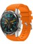 Huawei Watch Gt3 Pro ile Uyumlu 46 mm Classic Frontier Kayış Kordon Turuncu 1