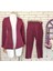 Atlas Kumaş Ceket Pantolon Takım(Bordo) 1