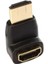 Ti-Mesh Hdmı M / Hdmı F 90DERECE Oval Başlık - Gold/black 1
