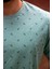 Erkek Çağla Slim Fit Çapa Desenli Kısa Kollu Tişört 20ETSHCAPA 4