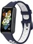 Huawei Band 7/7 Nfc Koyu Mavi+Beyaz Için Nefes Alabilen Silikon Saat Grubu (Yurt Dışından) 1