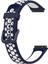 Huawei Band 7/7 Nfc Koyu Mavi+Beyaz Için Nefes Alabilen Silikon Saat Grubu (Yurt Dışından) 3
