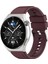 Huawei Için Silikon Izle Band Gt Gt 3 Pro 46MM 22MM Şarap Kırmızı (Yurt Dışından) 1