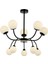 AV-60386-10BSY Siyah Boyalı Modern Avize G9 Metal Cam 80cm 1