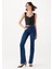 Kadın Maria Slit Koyu Mavi Gold Icon Jean Pantolon 101560-82425 1