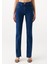 Kadın Maria Slit Koyu Mavi Gold Icon Jean Pantolon 101560-82425 3