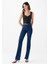 Kadın Maria Slit Koyu Mavi Gold Icon Jean Pantolon 101560-82425 2