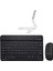 iPad 7.nesil 10.2 Inch 2019 Bluetooth Klavye ve Mouse (Tr Sticker) +Tablet Standı - AL2765 5