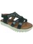 Trend 2103 Klt Siyah Kız Çocuk Sandalet % 100 Hakiki Deri 1