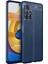 Xiaomi Redmi Note 11T Kılıf Deri Dokulu Silikon Lacivert 1