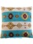 Kilim Desenli Turkuaz Kırlent Kılıfı 45CM*45CM 1