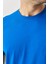 AC&Co / Altınyıldız Classics Erkek Beyaz-turkuaz-sax Slim Fit Dar Kesim Bisiklet Yaka 3'lü %100 Pamuk Tişört Paketi 2