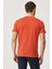 Erkek Sax-kırmızı Slim Fit Dar Kesim Bisiklet Yaka %100 Pamuk 2'li Düz Tişört Paketi 2